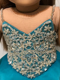 OOAK Pageant Dress Ball Gown for American Girl doll jade