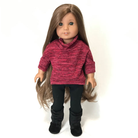 Red Pullover for American Girl Doll