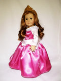 Handmade Princess Aurora (Sleeping Beauty) outfit for American Girl Doll