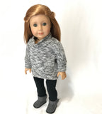 Grey Pullover for American Girl Doll