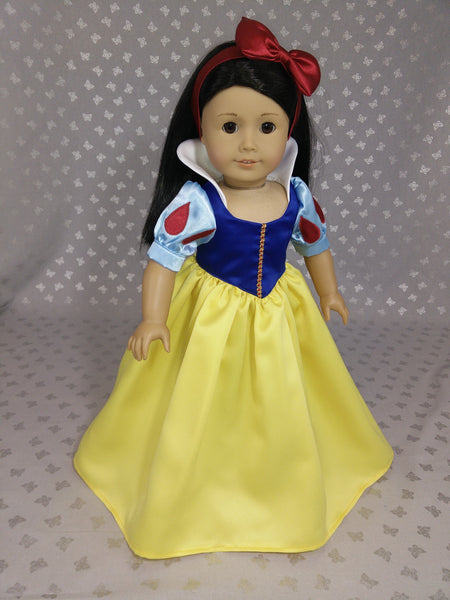 Handmade Princess Snow White Dress outfit for American Girl Doll – American  Girl Doll Clothes by Rocio
