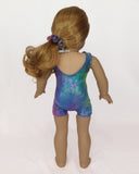 Tumbling Unitards Leopard Oil Dye for American Girl and 18inch Dolls