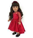 High-Low Red Dress for American Girl Doll