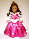 Handmade Princess Aurora (Sleeping Beauty) outfit for American Girl Doll