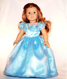 Princess Cinderella Movie dress for American Girl Doll