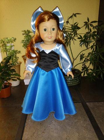 Handmade Princess Ariel (Little Mermaid) Inspired Blue Dress outfit fo American Girl Doll Clothes by Rocio Handmade Princess Ariel (Little Mermaid) Inspired Blue Dress outfit fo American Girl Doll Clothes by Rocio