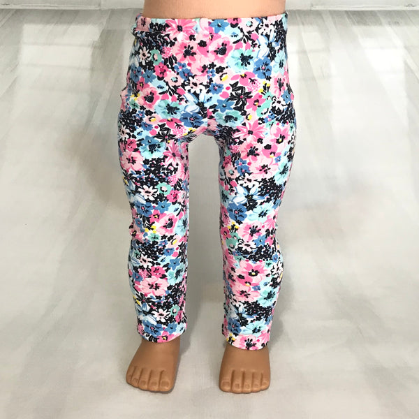 Trendy leggings flowers mint fit American girl dolls – American Girl ...