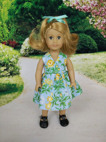 Wrap dress for American Girl mini dolls 01