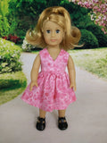 Wrap dress for American Girl mini dolls 03