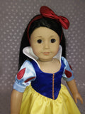 Handmade Princess Snow White Dress outfit for American Girl Doll