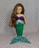 Little mermaid outfit for american girl doll 