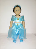 Handmade Princess Jasmine (Aladdin) outfit for American Girl Doll