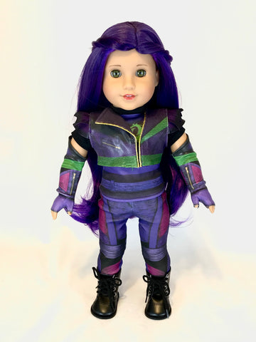 Handmade Descendants Mal Inspired outfit for American Girl Doll